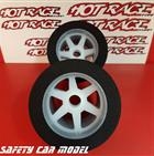 HOT RACE TYRES REAR 1/8 WITH RIMS - SH 35